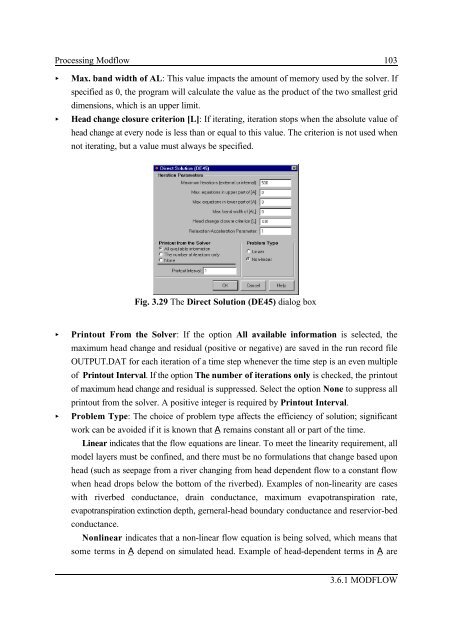 User's guide of Proceessing Modflow 5.0