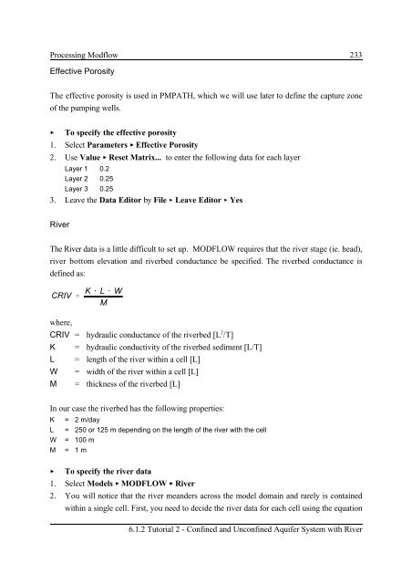 User's guide of Proceessing Modflow 5.0