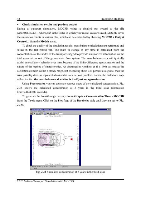 User's guide of Proceessing Modflow 5.0