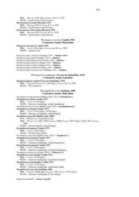 World catalog of terrestrial isopods