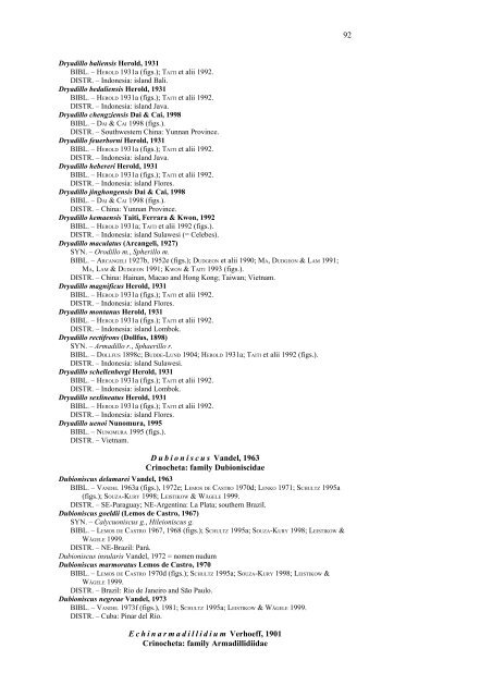 World catalog of terrestrial isopods