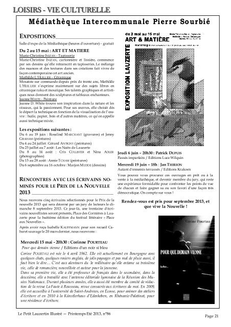 Petit Lauzertin n°86 - Printemps Eté 2013 - Lauzerte