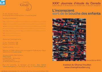 L'inconscient sort de la bouche des enfants - Le Champ freudien