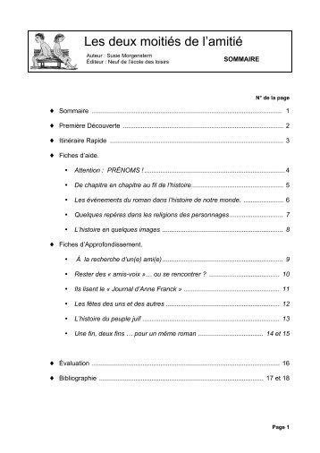 Les deux moitiés de l'amitié - Lecture Longue