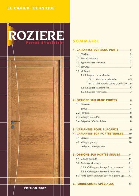 Rozière - Portes d'intérieur - Point.P
