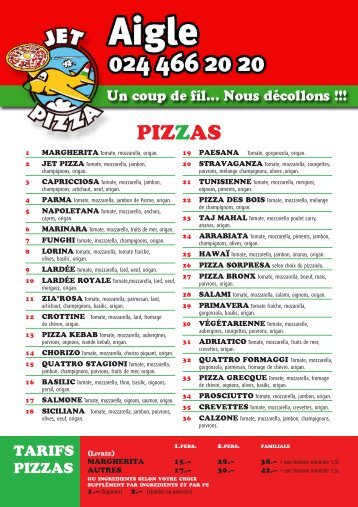 PIZZAS - Jet Pizza