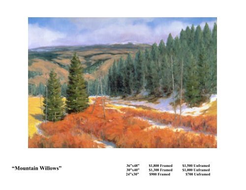 Richard Galusha Giclee Print Catalog - Wildhorse Gallery