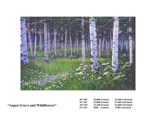 Richard Galusha Giclee Print Catalog - Wildhorse Gallery