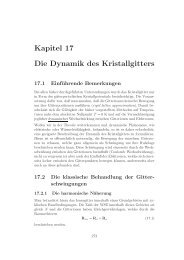 Kapitel 17 Die Dynamik des Kristallgitters - TU Graz - Institut für ...