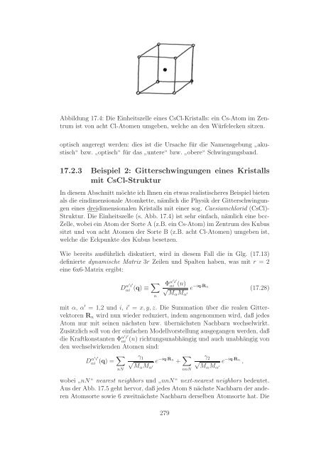 Kapitel 17 Die Dynamik des Kristallgitters - TU Graz - Institut für ...