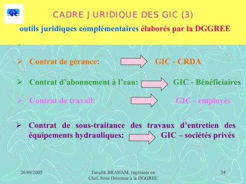 LES AXES DU PROGRAMME DE PROMOTION DES GIC - ADU-RES