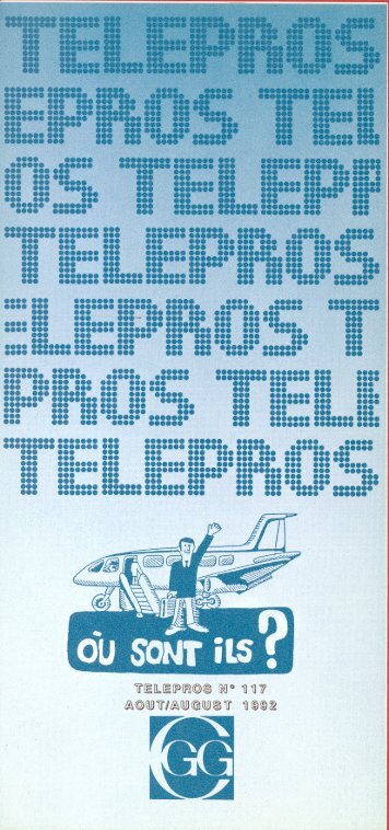 TELEPROS No 117 AOUT/AUGUST 1992 François Levy ... - Free