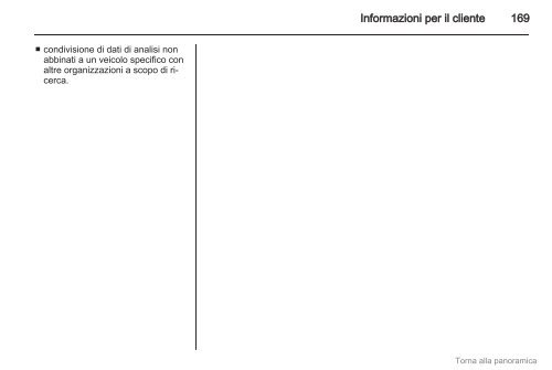 Opel Vivaro Manuale di uso e manutenzione