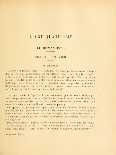 La peinture romantique, essai sur l'évolution de la peinture française ...