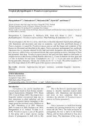 Tropical phytopathogens 1 - Plant Pathology & Quarantine