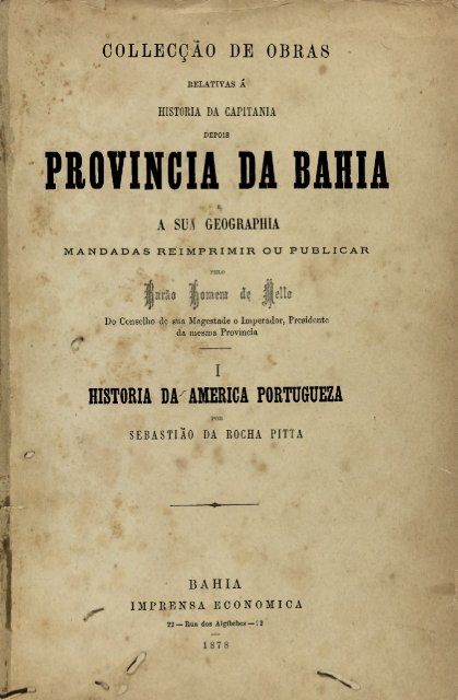 historia da america portugueza