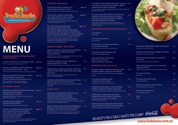 menu wsp wiosna 2013 - Hulakula