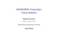 AE4M33RZN, Fuzzy logic: Fuzzy relations