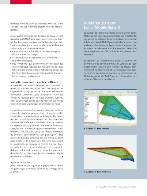 Le magazine mondial de Leica Geosystems