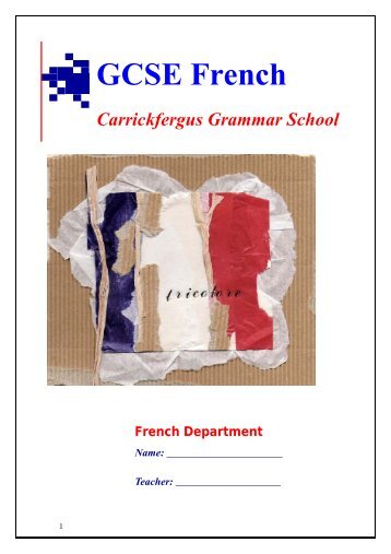 GCSE French - Carrickfergus Grammar School