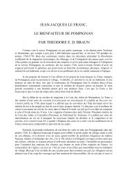 Jean-Jacques Le Franc, bienfaiteur de Pompignan - Académie de ...