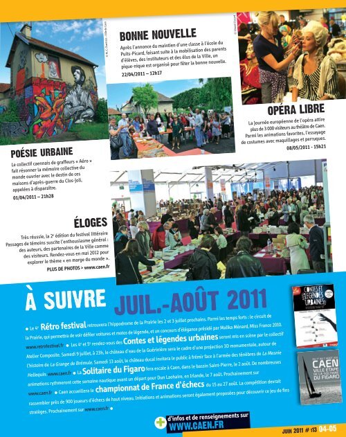 Caen Mag 113 - Juin 2011 - Ville de Caen