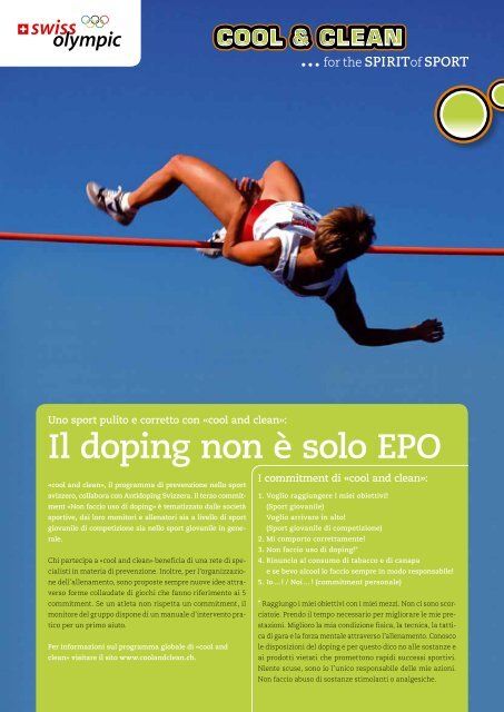 Foglio informative il doping non è solo EPO (0,52 ... - Cool and Clean