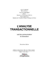 L'ANALYSE TRANSACTIONNELLE - Éditions Eyrolles