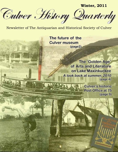 AHS-Newsletter-2011 - Antiquarian and Historical Society of Culver