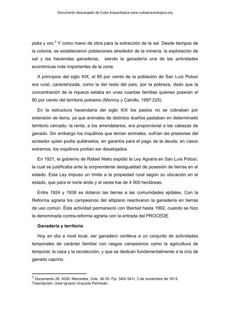 La ganadería trashumantes del desierto potosino - Cuba Arqueológica