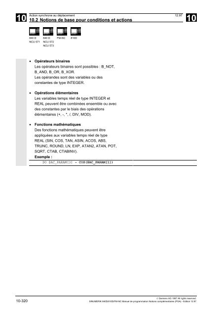 5.6 Mesure étendue MEASA, MEAWA, MEAC (à partir de SW 4