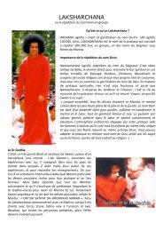 LAKSHARCHANA - Site consacré á Bhagavan Sri Sathya Sai Baba