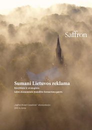 Sumani Lietuvos reklama Kūrybinio ir strateginio šalies - Versli Lietuva