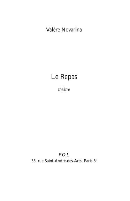 Le Repas - POl