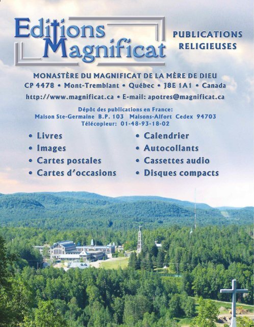 Catalogue Notre Dame De Fatima