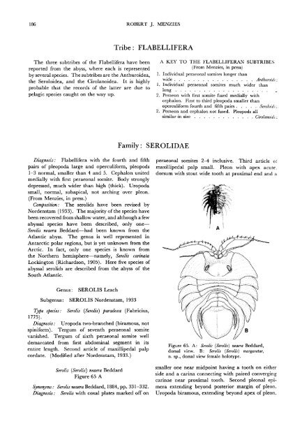 The Isopods of Abyssal Depths in the Atlantic Ocean