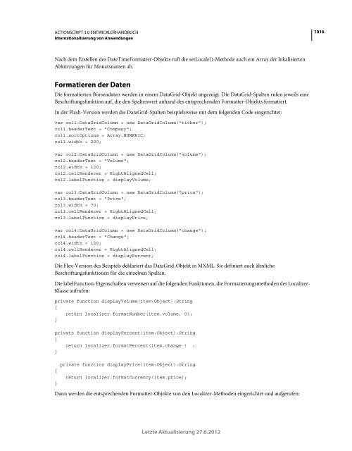 Actionscript 3 Entwicklerhandbuch