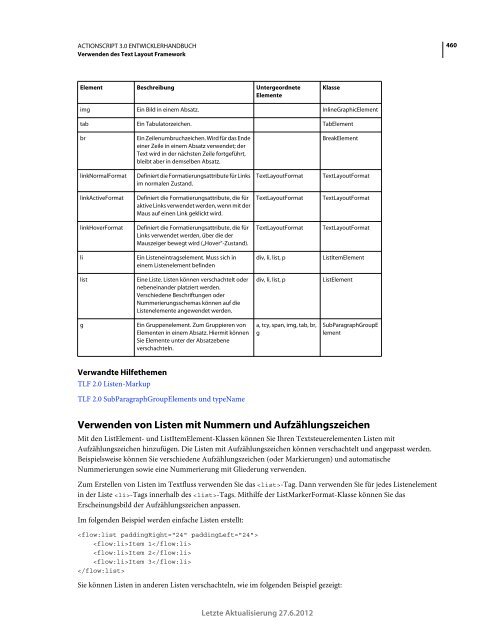 Actionscript 3 Entwicklerhandbuch