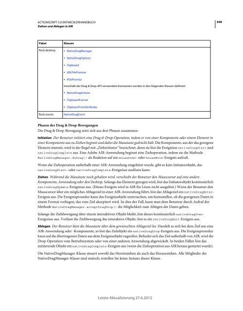 Actionscript 3 Entwicklerhandbuch