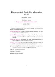 glossaries.sty: LaTeX2e Package to Assist Generating ... - CTAN