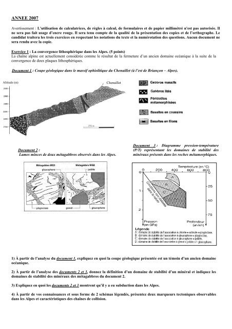 les annales du concours 2013 - Ministère de la Défense