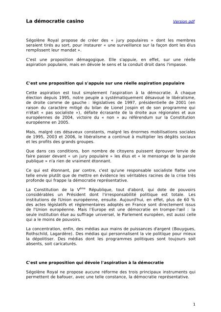 Version pdf - Etienne Chouard