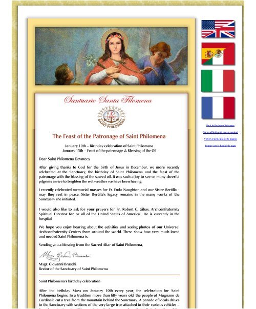 The Feast of the Patronage of Saint Philomena