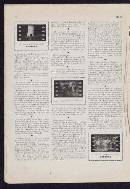 Cinéa n°20, 23/09/1921 - Ciné-ressources