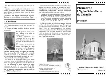 Télécharger le tract de la visite (PDF) - Diocèse Poitiers