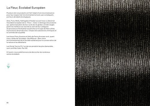 Informations sur les textiles - Kvadrat