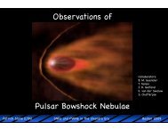 Observations of Bow-Shock Pulsar Wind Nebulae - Chandra X-Ray ...