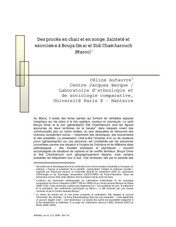 Des procs en chair et en songe - Altérités