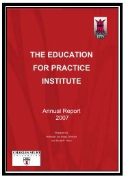 the education for practice institute - Charles Sturt University