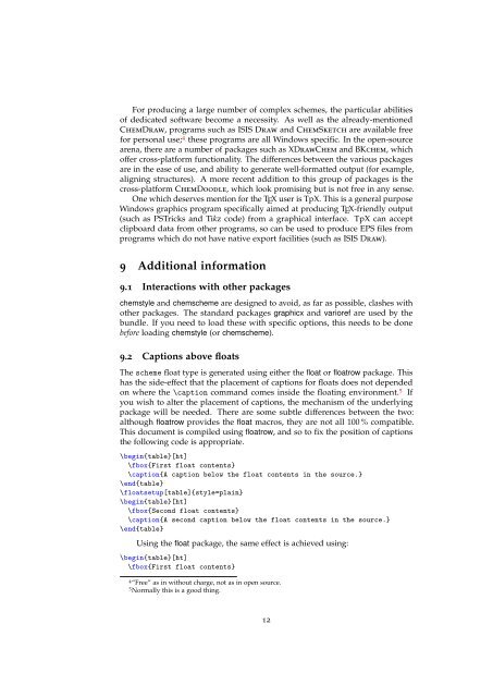 The chemstyle bundle — Schemes and style for chemistry - CTAN